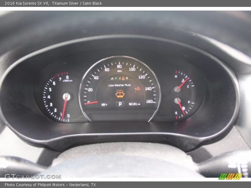  2016 Sorento SX V6 SX V6 Gauges