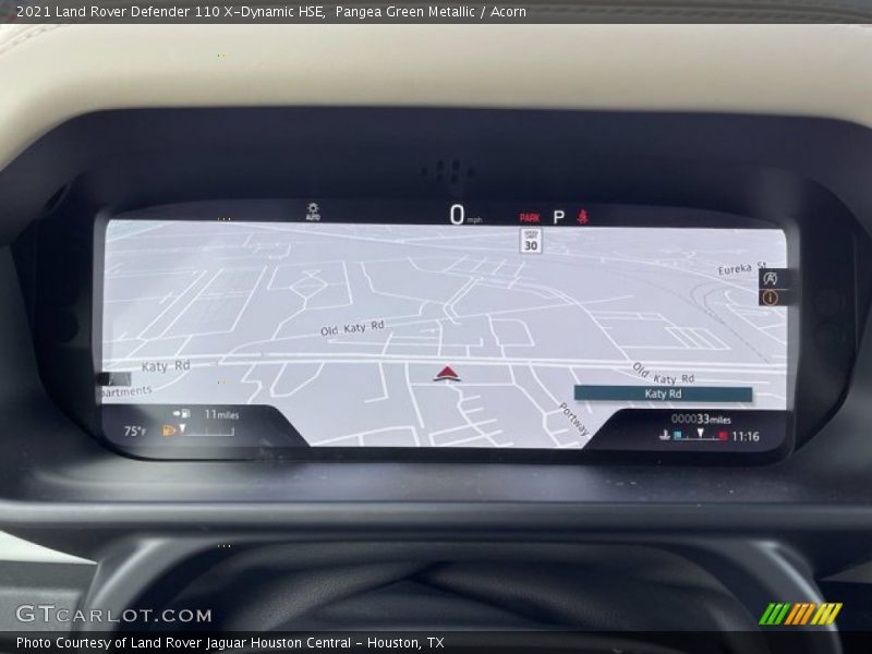 Navigation of 2021 Defender 110 X-Dynamic HSE
