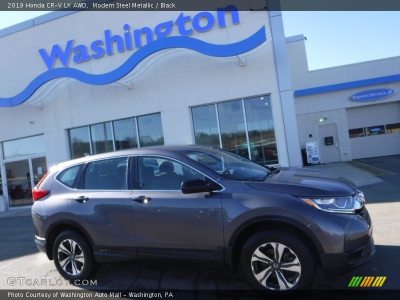 Modern Steel Metallic / Black 2019 Honda CR-V LX AWD