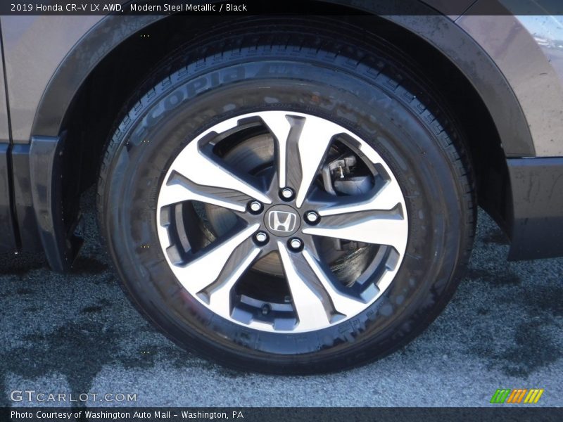 Modern Steel Metallic / Black 2019 Honda CR-V LX AWD