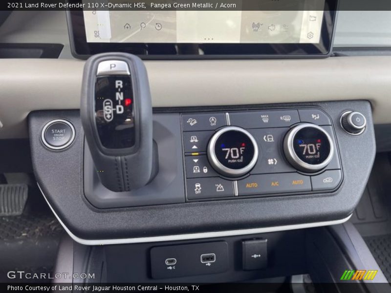 Controls of 2021 Defender 110 X-Dynamic HSE