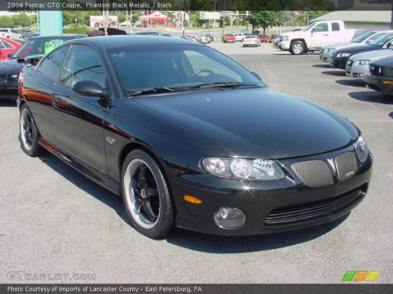 Phantom Black Metallic / Black 2004 Pontiac GTO Coupe