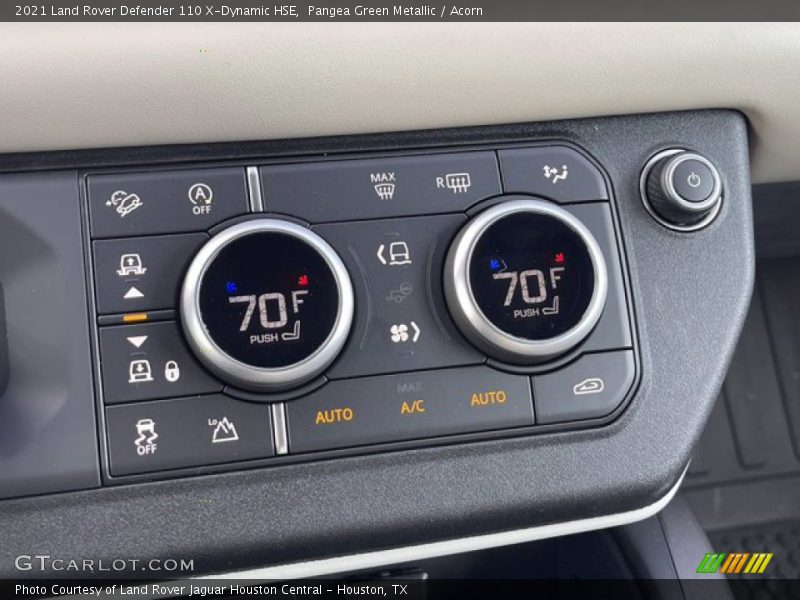 Controls of 2021 Defender 110 X-Dynamic HSE