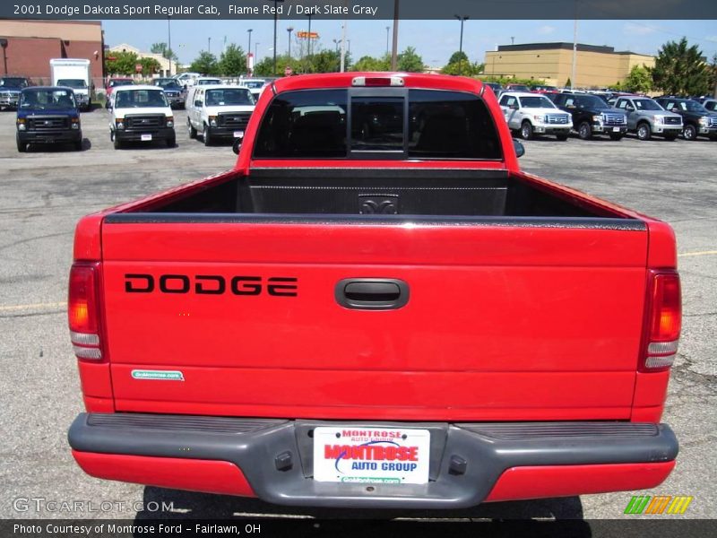 Flame Red / Dark Slate Gray 2001 Dodge Dakota Sport Regular Cab
