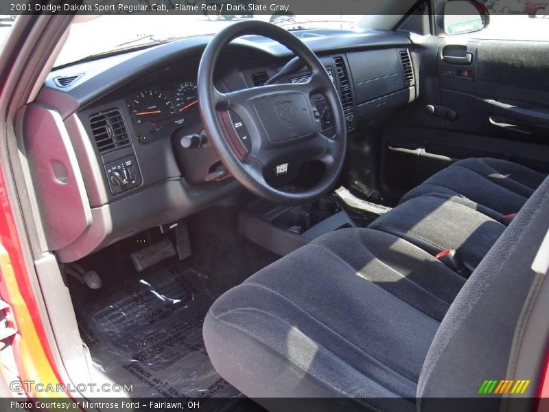 Flame Red / Dark Slate Gray 2001 Dodge Dakota Sport Regular Cab