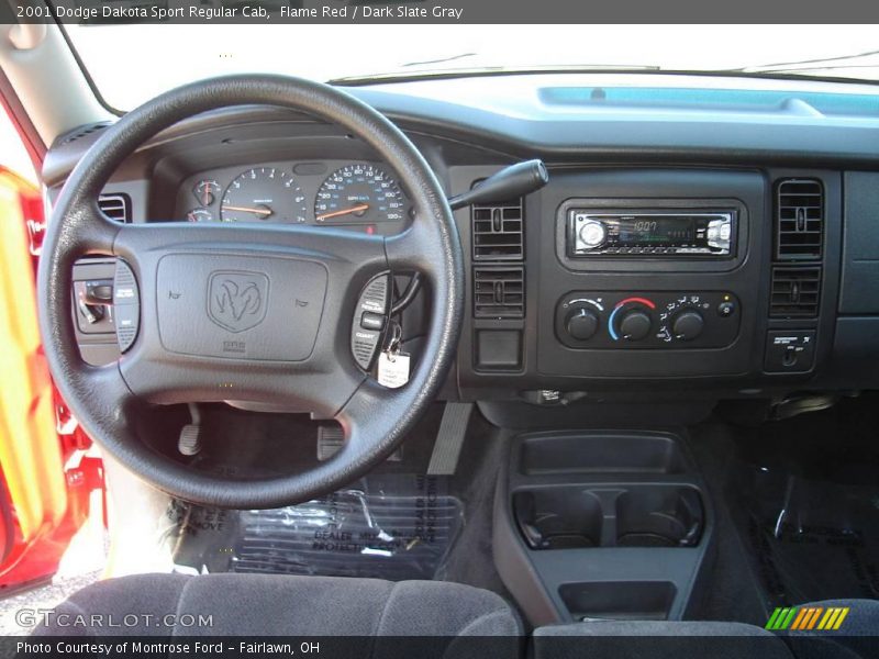 Flame Red / Dark Slate Gray 2001 Dodge Dakota Sport Regular Cab