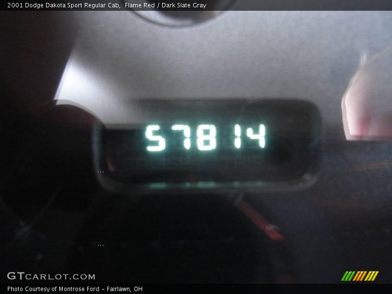 Flame Red / Dark Slate Gray 2001 Dodge Dakota Sport Regular Cab