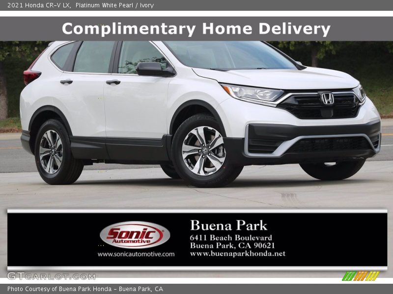 Platinum White Pearl / Ivory 2021 Honda CR-V LX
