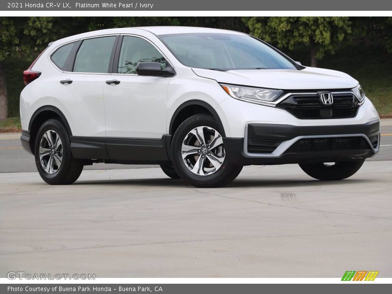 Platinum White Pearl / Ivory 2021 Honda CR-V LX