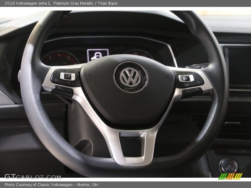 Platinum Gray Metallic / Titan Black 2019 Volkswagen Jetta S