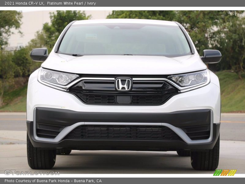Platinum White Pearl / Ivory 2021 Honda CR-V LX