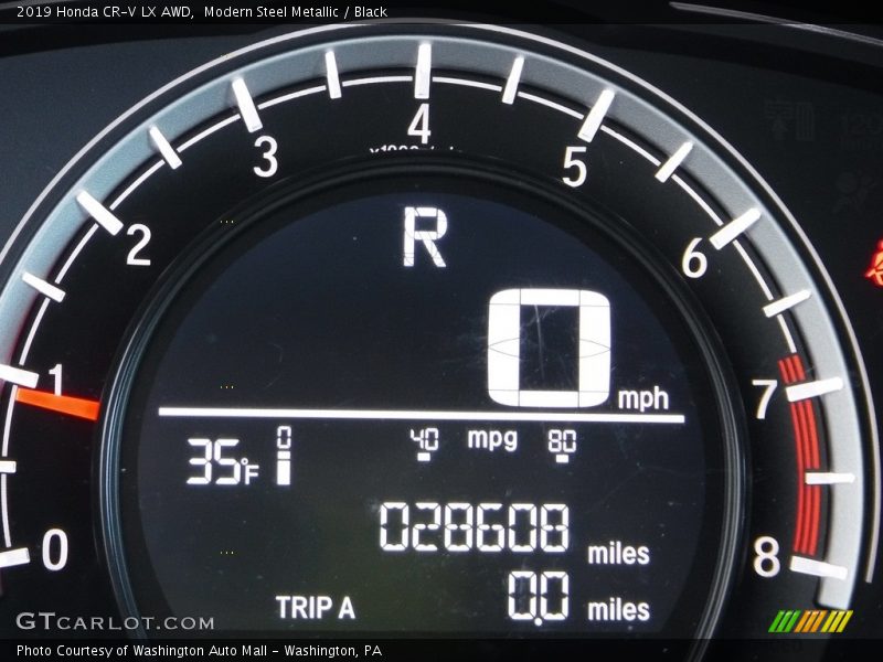 Modern Steel Metallic / Black 2019 Honda CR-V LX AWD