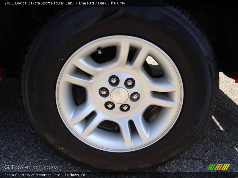 Flame Red / Dark Slate Gray 2001 Dodge Dakota Sport Regular Cab