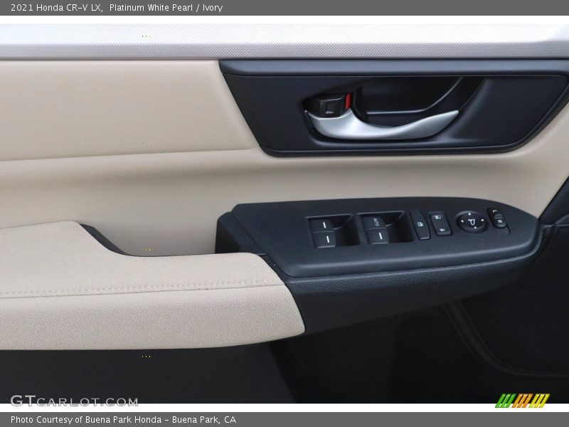 Platinum White Pearl / Ivory 2021 Honda CR-V LX