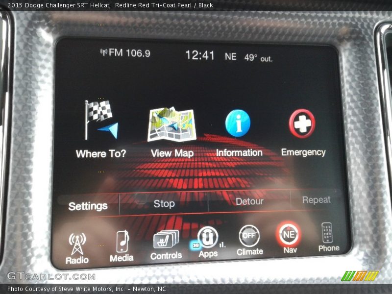 Redline Red Tri-Coat Pearl / Black 2015 Dodge Challenger SRT Hellcat