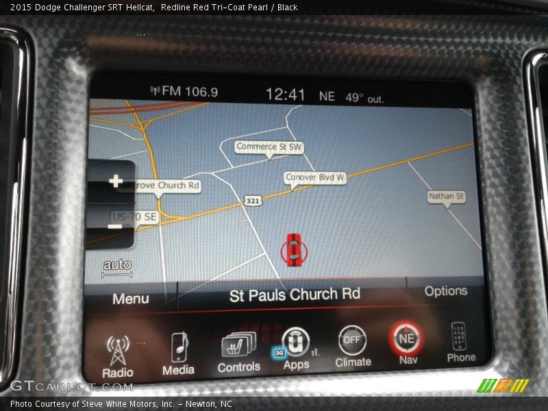 Redline Red Tri-Coat Pearl / Black 2015 Dodge Challenger SRT Hellcat