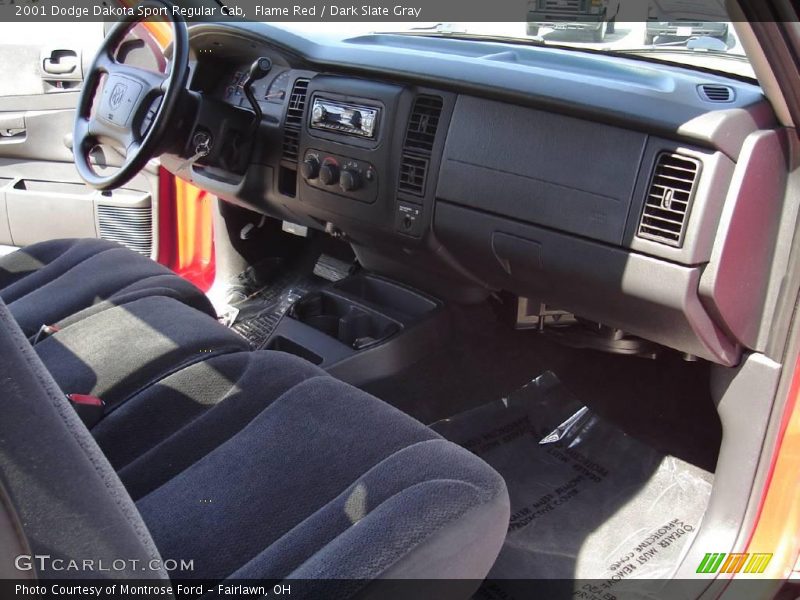 Flame Red / Dark Slate Gray 2001 Dodge Dakota Sport Regular Cab