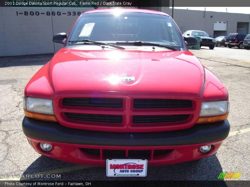 Flame Red / Dark Slate Gray 2001 Dodge Dakota Sport Regular Cab