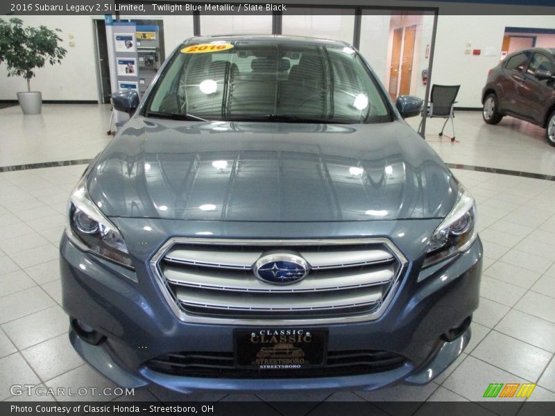 Twilight Blue Metallic / Slate Black 2016 Subaru Legacy 2.5i Limited