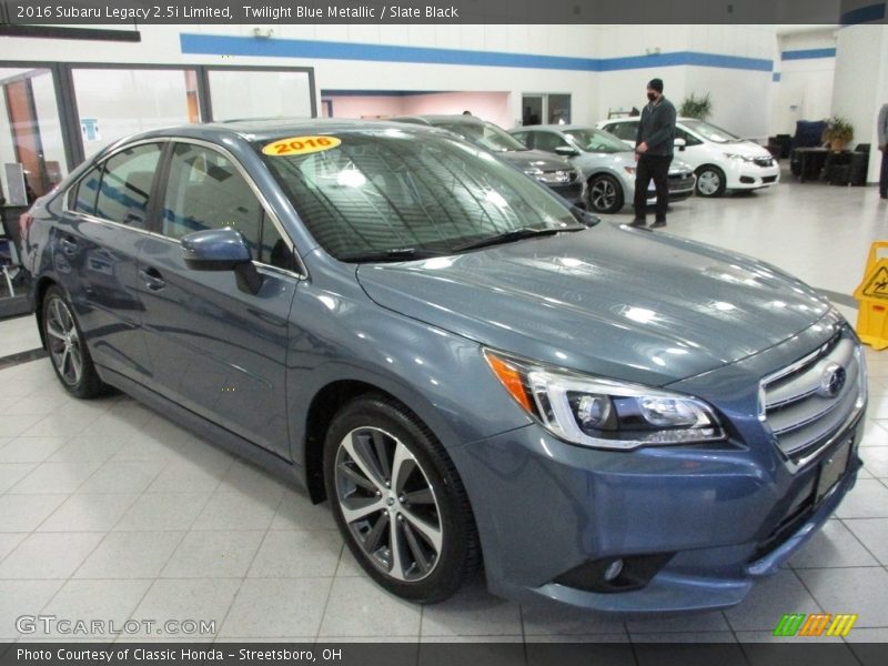 Twilight Blue Metallic / Slate Black 2016 Subaru Legacy 2.5i Limited