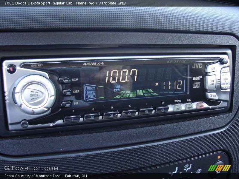 Flame Red / Dark Slate Gray 2001 Dodge Dakota Sport Regular Cab
