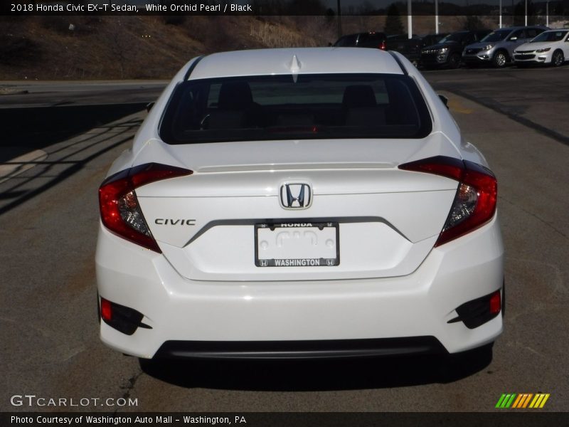 White Orchid Pearl / Black 2018 Honda Civic EX-T Sedan