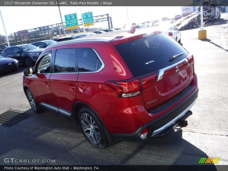 Rally Red Metallic / Beige 2017 Mitsubishi Outlander SEL S-AWC