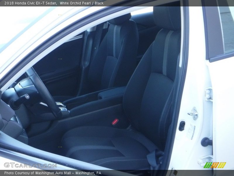 White Orchid Pearl / Black 2018 Honda Civic EX-T Sedan