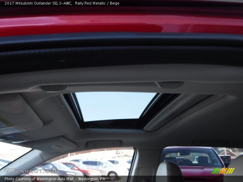 Rally Red Metallic / Beige 2017 Mitsubishi Outlander SEL S-AWC