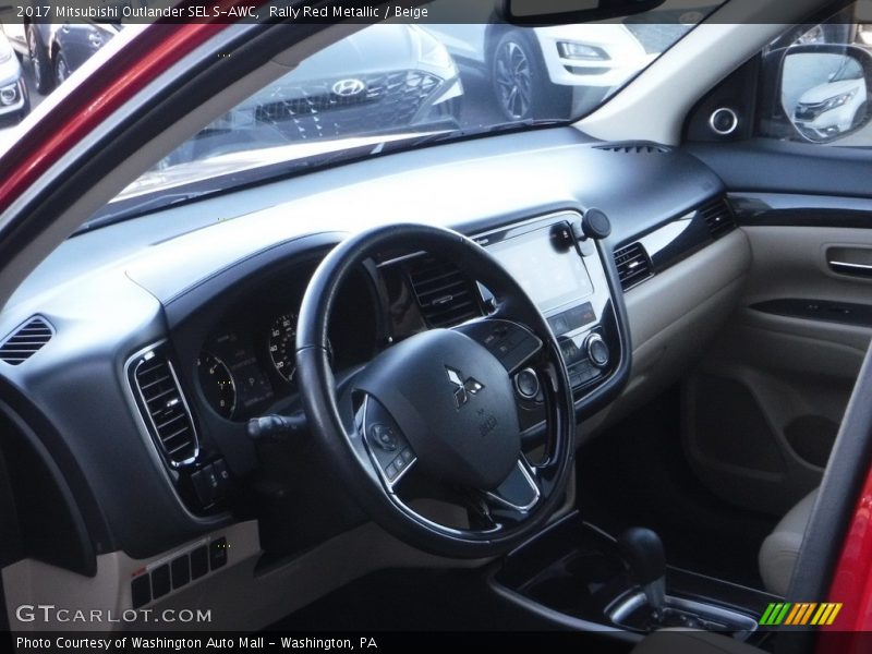 Rally Red Metallic / Beige 2017 Mitsubishi Outlander SEL S-AWC