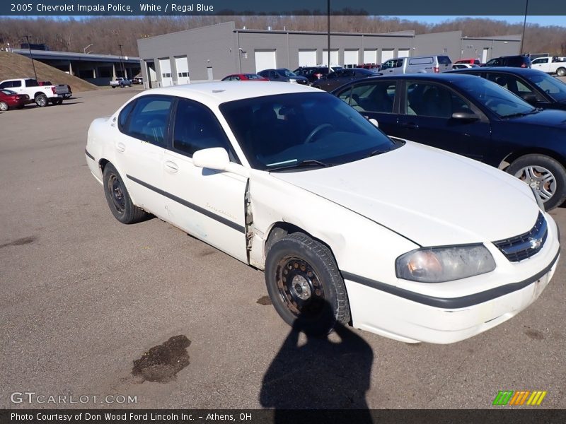 White / Regal Blue 2005 Chevrolet Impala Police