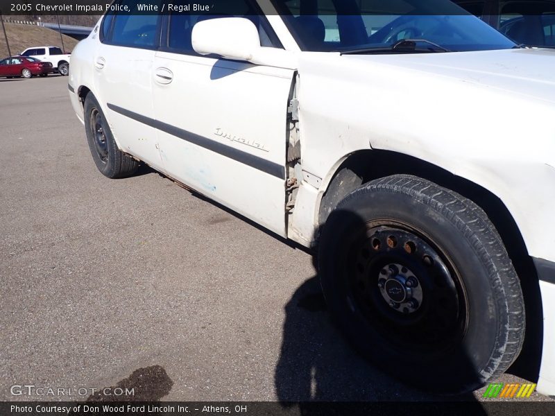 White / Regal Blue 2005 Chevrolet Impala Police