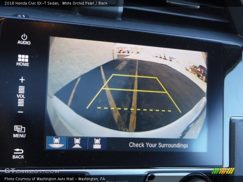 White Orchid Pearl / Black 2018 Honda Civic EX-T Sedan
