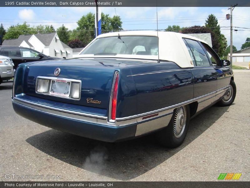 Dark Calypso Green Metallic / Tan 1995 Cadillac DeVille Sedan