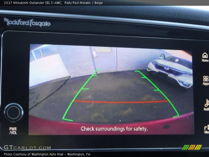 Rally Red Metallic / Beige 2017 Mitsubishi Outlander SEL S-AWC