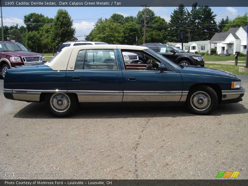 Dark Calypso Green Metallic / Tan 1995 Cadillac DeVille Sedan