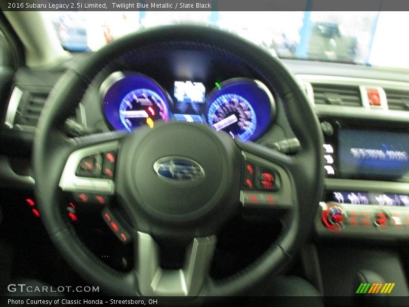 Twilight Blue Metallic / Slate Black 2016 Subaru Legacy 2.5i Limited