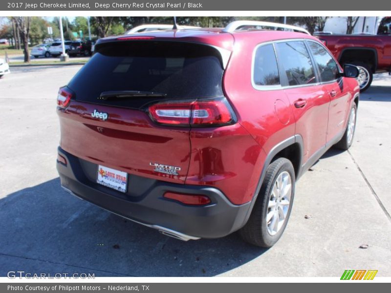 Deep Cherry Red Crystal Pearl / Black 2017 Jeep Cherokee Limited