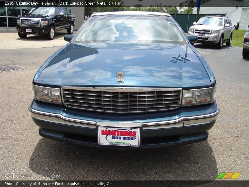 Dark Calypso Green Metallic / Tan 1995 Cadillac DeVille Sedan