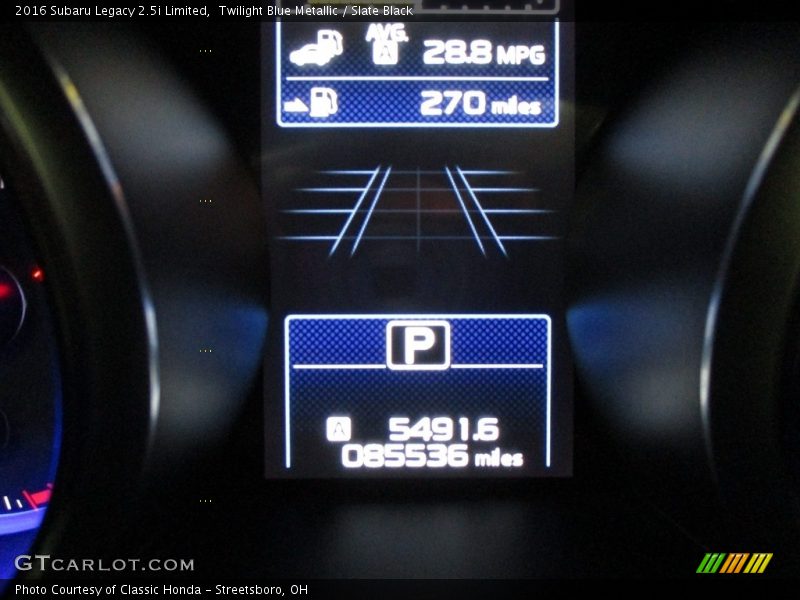 Twilight Blue Metallic / Slate Black 2016 Subaru Legacy 2.5i Limited