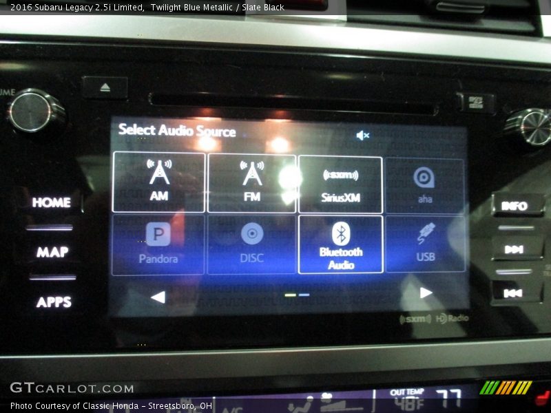 Twilight Blue Metallic / Slate Black 2016 Subaru Legacy 2.5i Limited