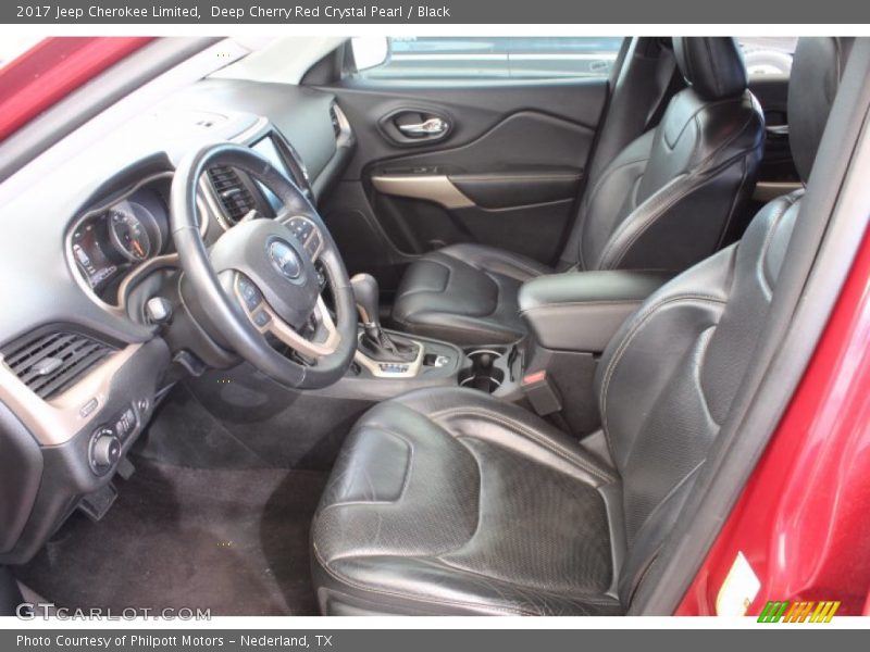 Front Seat of 2017 Cherokee Limited