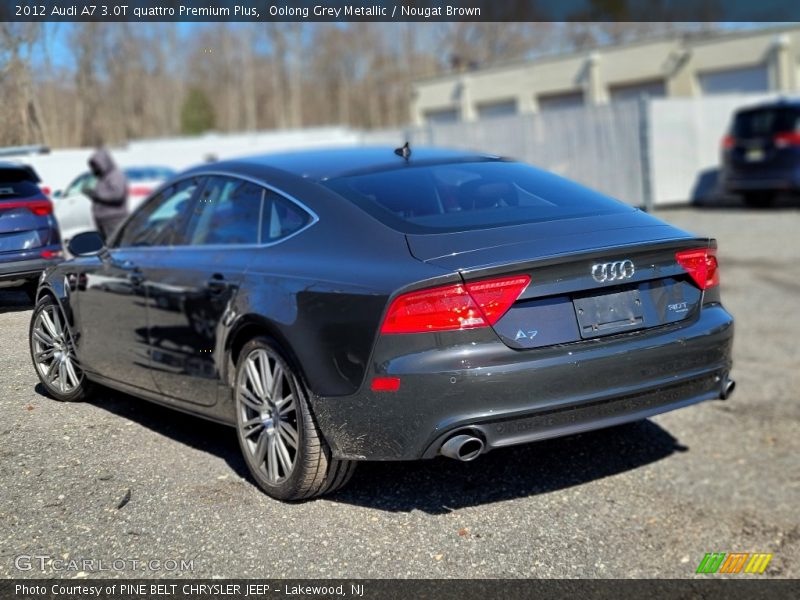 Oolong Grey Metallic / Nougat Brown 2012 Audi A7 3.0T quattro Premium Plus