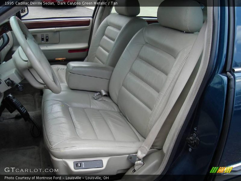 Dark Calypso Green Metallic / Tan 1995 Cadillac DeVille Sedan