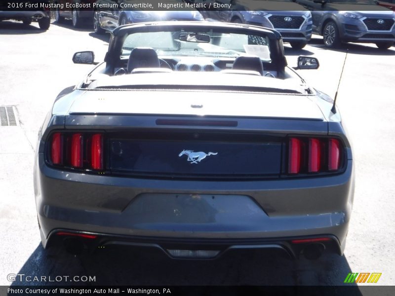 Magnetic Metallic / Ebony 2016 Ford Mustang EcoBoost Premium Convertible