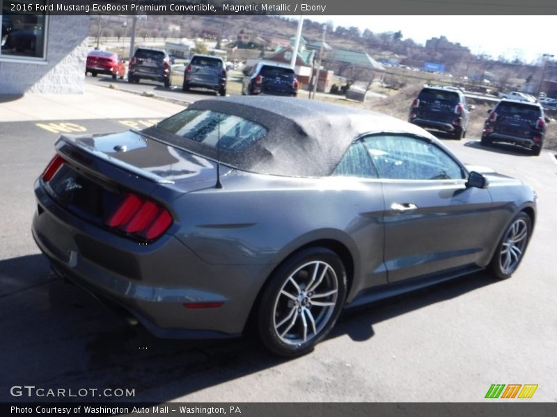 Magnetic Metallic / Ebony 2016 Ford Mustang EcoBoost Premium Convertible