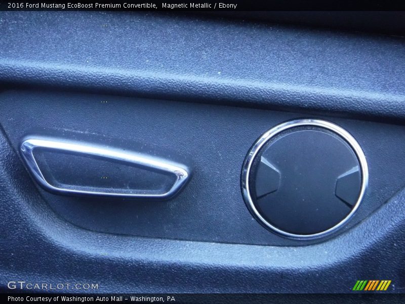 Magnetic Metallic / Ebony 2016 Ford Mustang EcoBoost Premium Convertible