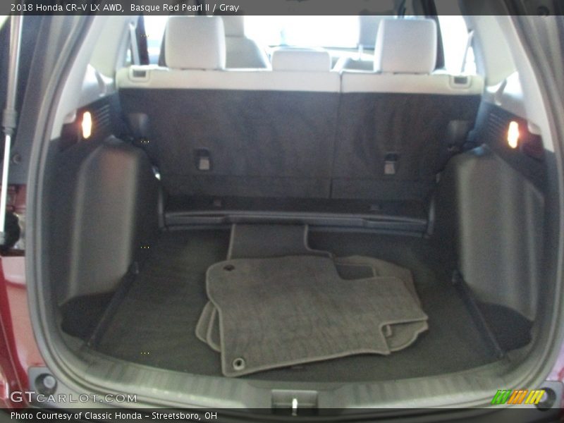 Basque Red Pearl II / Gray 2018 Honda CR-V LX AWD