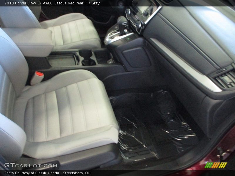 Basque Red Pearl II / Gray 2018 Honda CR-V LX AWD