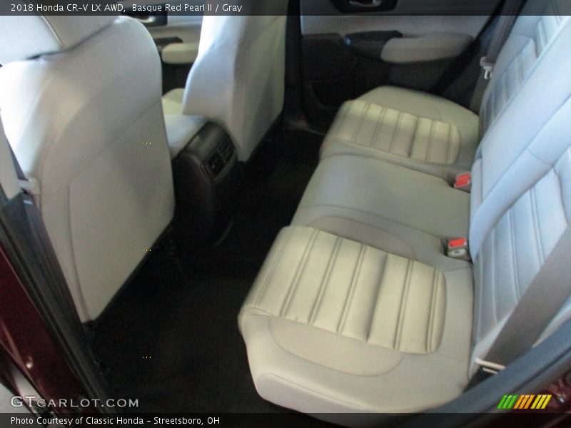 Basque Red Pearl II / Gray 2018 Honda CR-V LX AWD